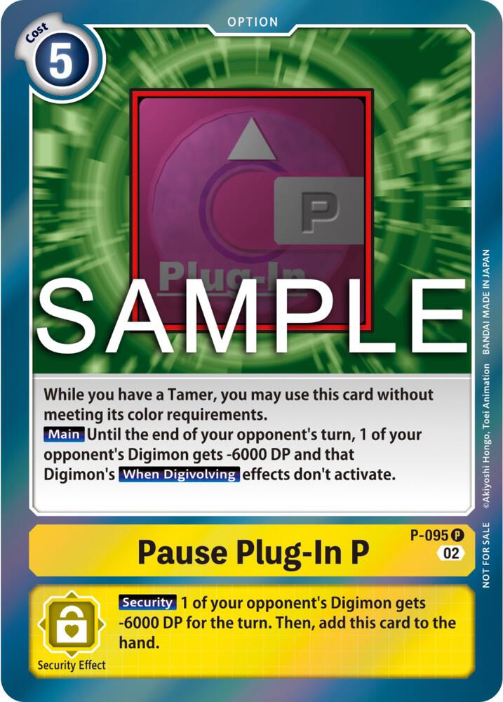 Pause Plug-In P - P-095 (3rd Anniversary Update Pack) - Digimon Promotion Cards (D-PR)