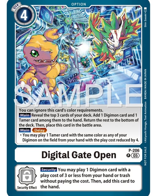 Digital Gate Open - P-206 (Store Tournament 2025 Vol.4 Winner Pack) - Digimon Promotion Cards (D-PR)