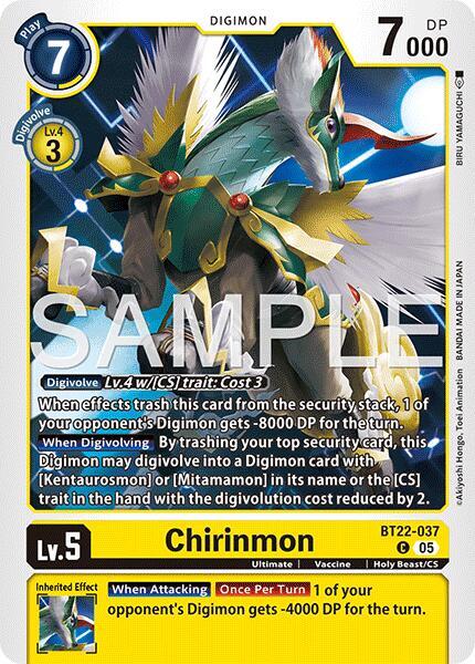 Chirinmon - Cyber Eden (BT22) – Digital World