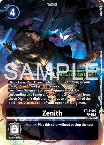 Zenith (Evolution Cup 2026 Vol. 1 Winner) - Release Special Booster 2.0 (BT18-19)